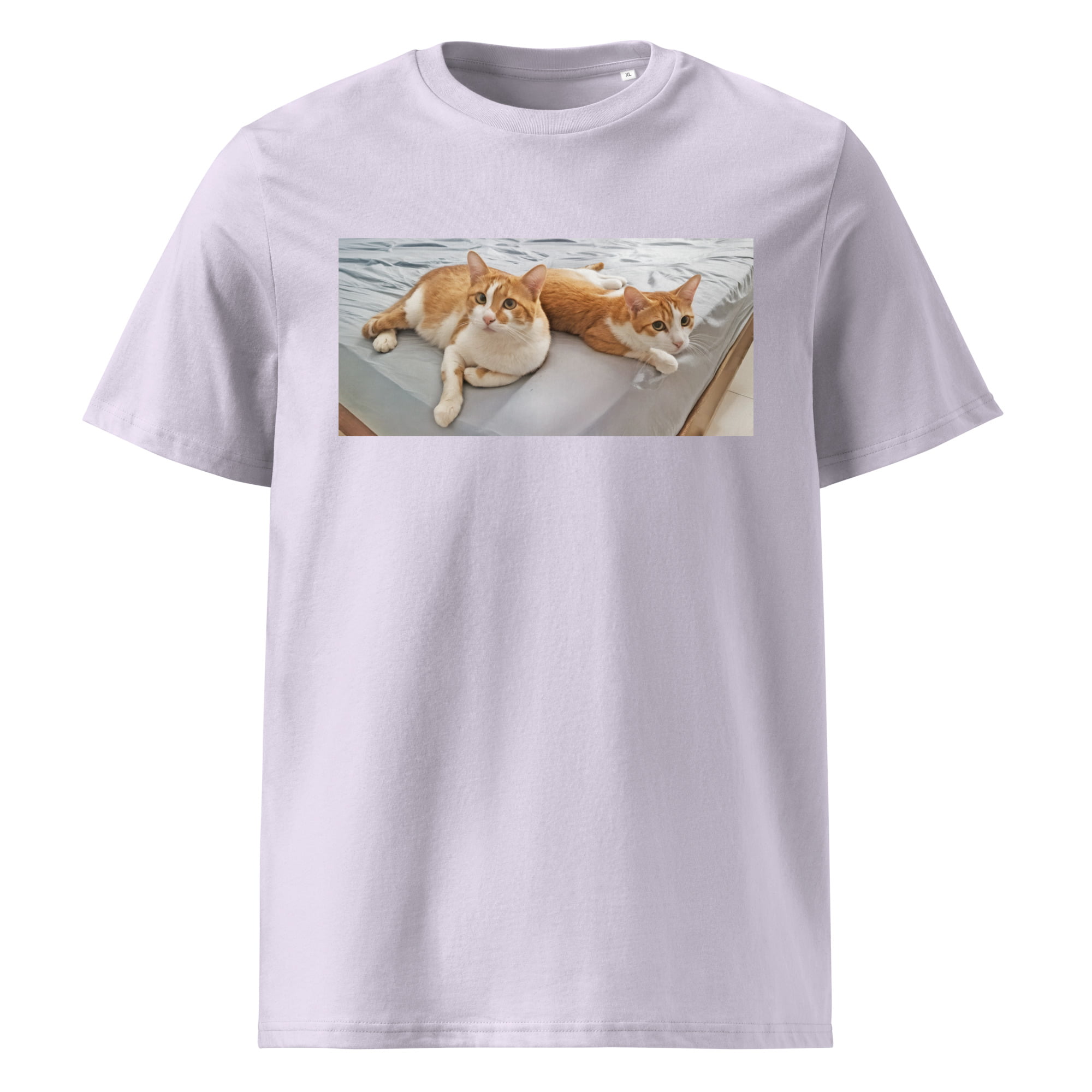 unisex organic cotton t shirt lavender front 66dd2942b1594